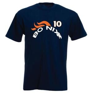 Bo Nix Denver Old School Logo Shirt T Shirt